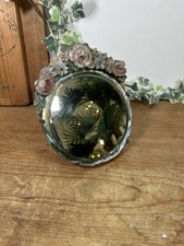 Vintage Barbola Mirror Small with Floral Flowers Antique, Free Standing Aged