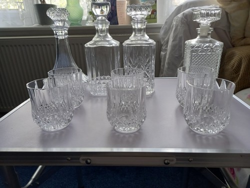 Beautiful crystal decanters - 4,
