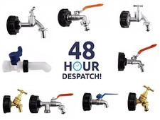 IBC S60x6 water tank threaded outlet connection adaptor a range of tap fittings