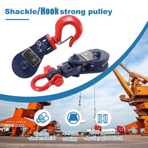 Snatch block with swivel - block,