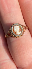 9ct gold vintage cameo ring
