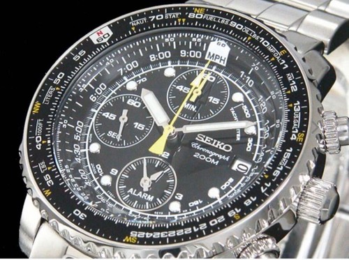 Seiko pilot alarm chronograph - seiko,