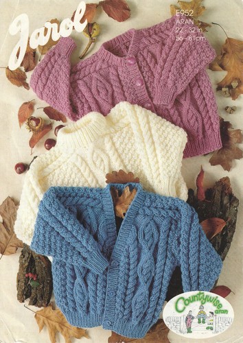 Children jacket jumper - children's, aran