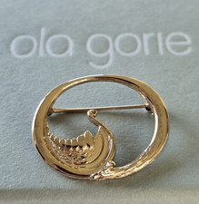 Ola Gorie Viking Ship Brooch