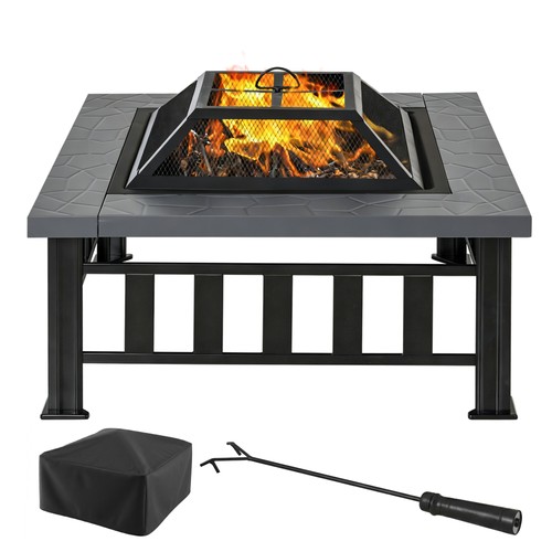 Outsunny fire pit - fire, heater