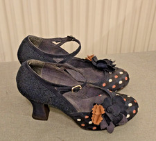 Ruby Shoo Navy Spotty Heels