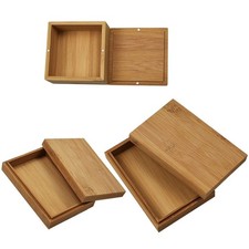 Playing Card Box for Case Bamboo Cards Storage Box for Table Board Deck Ga