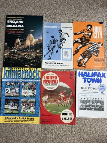 Random football programmes - football,