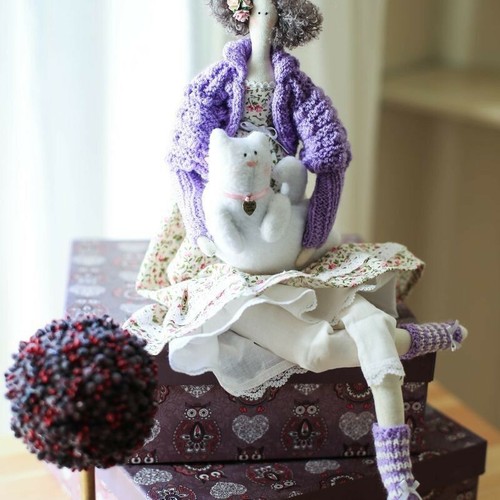 Handmade collectible toy tilda - collectible,
