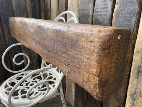 Reclaimed solid wood fireplace - wood,