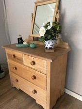 Vintage Oak Pine dressing Table