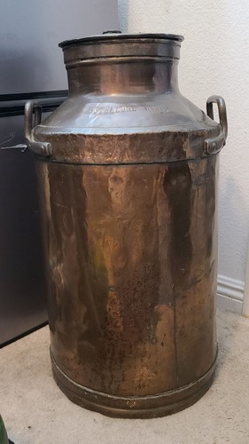 Antique italian copper milk - copper,