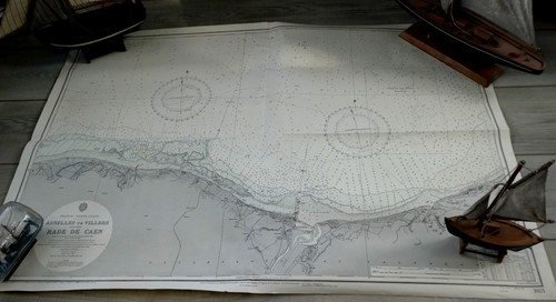 Vintage admiralty sea chart - vintage,