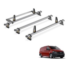 Mercedes Vito Roof Rack (2014+) [Compact/Long] 3 Bars and Roller Van Guard Trade