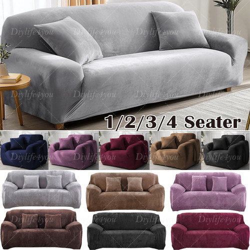 Velvet elastic stretch - stretch, sofa