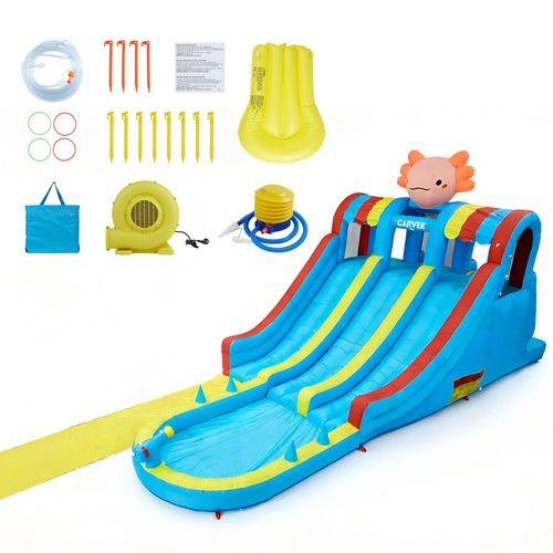 Inflatable water slide park - water,