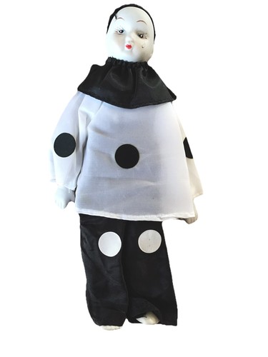 Vintage pierrot clown - vintage, doll