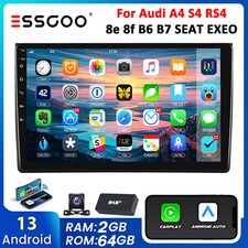 DAB+ For Audi A4 2002-2008 Carplay Car Stereo Radio GPS Head Unit 4+64G WIIF SWC