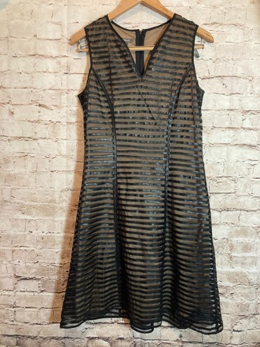 Muse dress womens black faux - dress, 6
