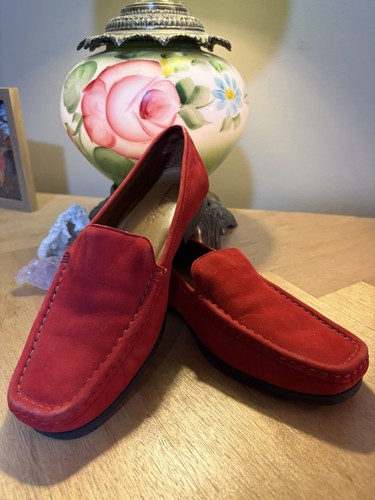 Clark red suede loafer - clark’s,