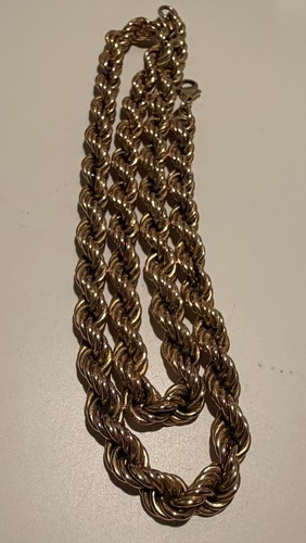 9ct yellow gold rope chain - 9ct,