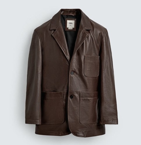 Zara men relaxed fit nappa - zara,