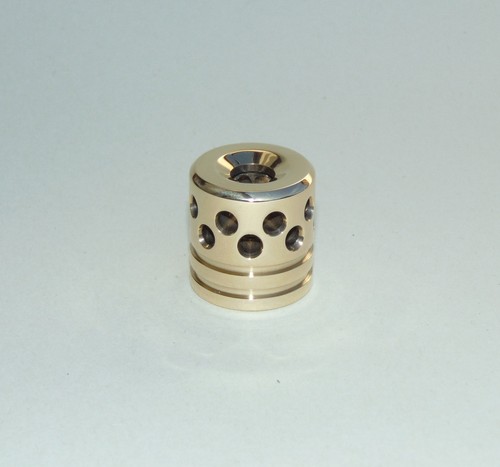Polished brass muzzle - polished, to