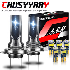 For Audi A4 Avant (B6, B7, B8) 2001-2012 H7 501 3570 Low /Side Lamp 4 Bulbs Kit