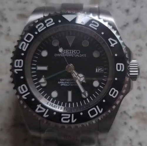 Bruce wayne seiko gmt - nh34, /