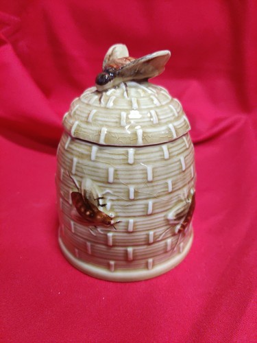 Vintage ceramic honey pot - honey,