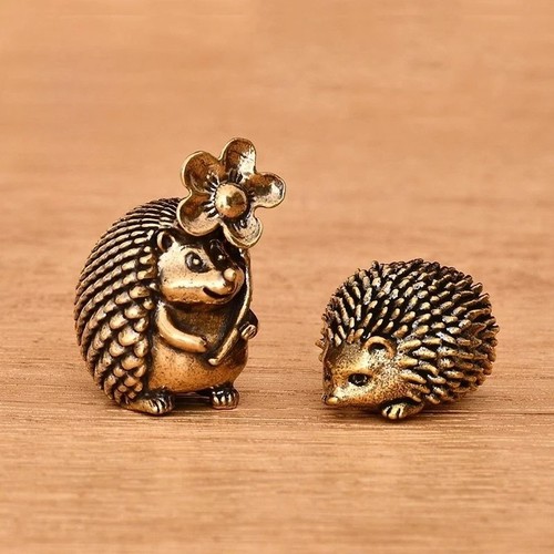 Vintage copper hedgehog - vintage,