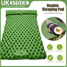 Inflatable Double Camping Mat Self Inflating Mattress Air Bed Sleeping Hiking