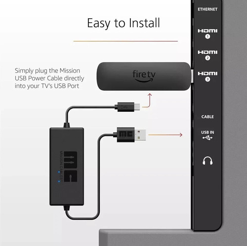 Mission usb power cable - power, for