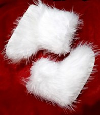 White Faux Fur Yeti Slipper