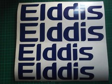 ELDDIS  LARGE   Caravan  Sticker Decal x 4.   Choice of 19 colours