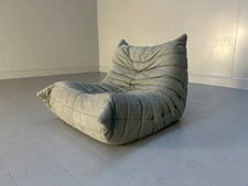 Ligne Roset "Togo" Fireside Chair - In Light Grey Alcantara - RRP £2200