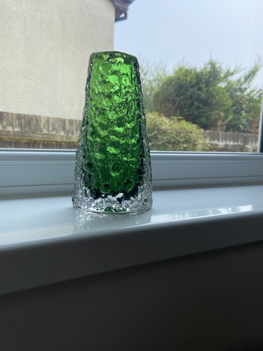 Whitefriars glass volcano - volcano, vase
