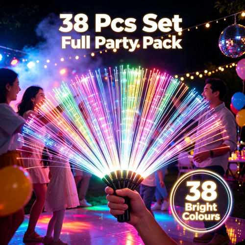 38pcs fibre optic - 38pcs, light