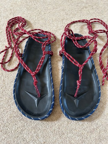 Asos navy blue burgundy rope - &,