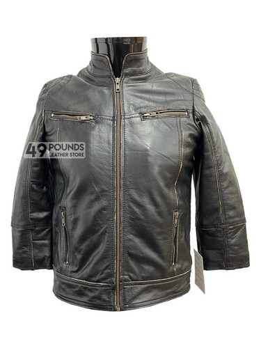 Kids leather jackets black - jackets,