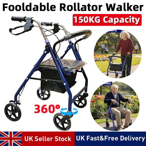 Lightweight foldable rollator - lightweight,