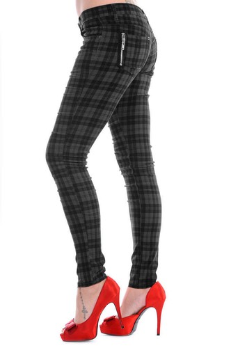 Banned apparel grey tartan - banned,