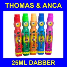 Bingo Dabbers Dauber Markers Mixed Colours for Bingo Tickets 5x 25ml Slimline 