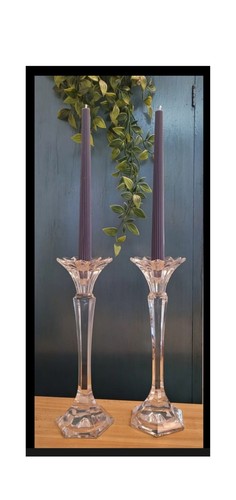 Lead crystal candlestick - lead,