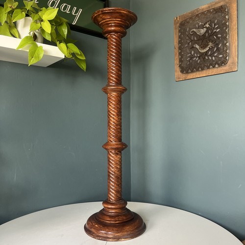 Vintage beech barley twist - barley,