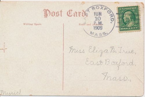 East boxford doane cancel 1909 - cancel,