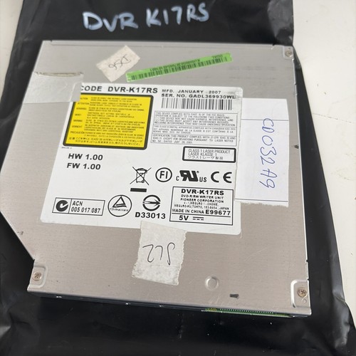 Pioneer model dvr k17rs - model, dvr-k17rs