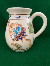 LOVELY COLLARD DESIGNS HONITON POTTERY HAND PAINTED 6½ INCH JUG