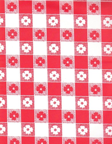 Red and white - red, table