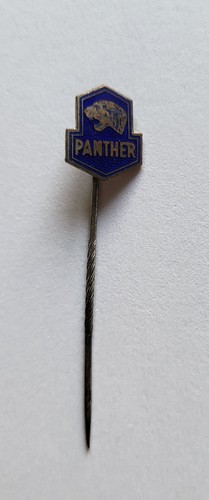 Vintage enamel panther logo - vintage,